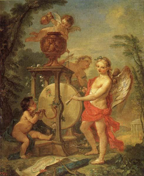 Natoire, Charles Joseph Cupid Sharpening His Arrow china oil painting image